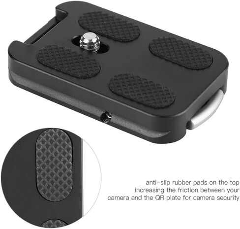 QR-60 Storage Case Plate for ArcaSwiss Tripod, Durable Aluminum Alloy, Lightweight Design for Photographers, Size 6x3.8cm in Saudi Arabia