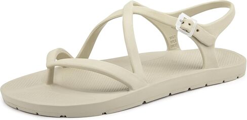 Women's Flat Sandals EVA Thong Sandals with Adjustable Strap in Saudi Arabia