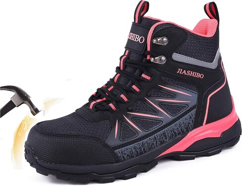 Blapek Steel Toe Work Boots for Women, Insulated Work Boots | Lightweight Comfortable Safety Toe Shoes for Construction Workers, Steel Toe Sneakers for Warehouse & Auto Repair in Saudi Arabia