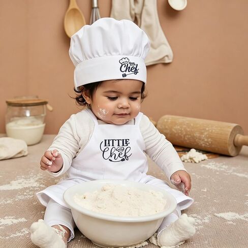 Baby Chef Hat and Apron, Newborn Photography Chef Outfits, Newborn Photography Props for Boys and Girls in Saudi Arabia