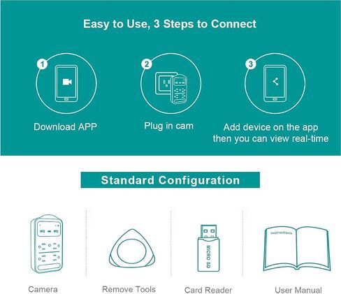 2026 Upgraded 4K Hidden Camera with Night Vision,Wireless WiFi Wall Outlet Camera,Motion Detection|SD Storage Indoor Camera for Pet|Home|Office (White) in Saudi Arabia
