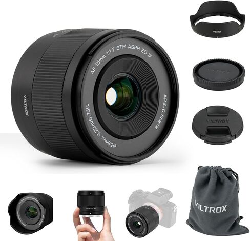 VILTROX AF 35mm F1.7 Air X-Mount APS-C Lens for Fujifilm | OIS, 6oz Lightweight, F1.7 Large Aperture, STM Autofocus, HD Nano Multi-Coating, 13in Close Focus,52mm Filter Thread in Saudi Arabia