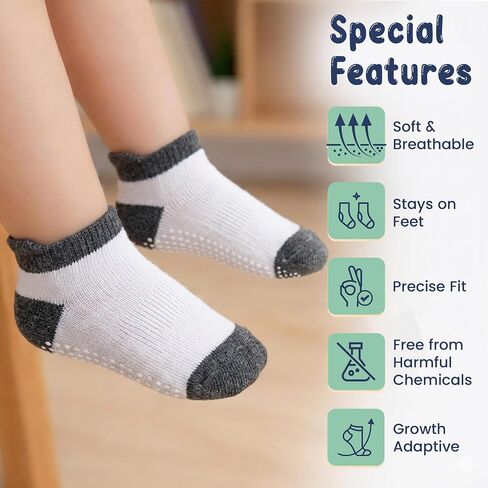 GOTS Organic Cotton Blend Ankle Toddler Socks 6M-12M-2t-3t-4t-5t Baby Gift in Kuwait
