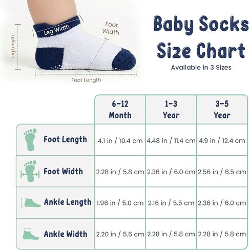 GOTS Organic Cotton Blend Ankle Toddler Socks 6M-12M-2t-3t-4t-5t Baby Gift in Kuwait