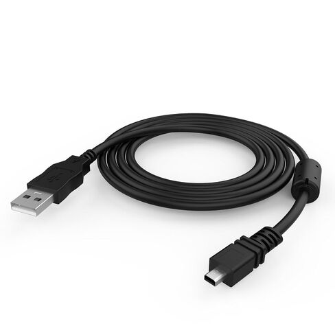 سلك شحن ونقل البيانات للكاميرا الرقمية USB، كابل DSC-W830 متوافق مع كاميرا Sony Cyber-Shot DSC-H200، DSC-W370 W800 W810 W830 W730 w710 W330 والمزيد (5.9 قدم) in Kuwait