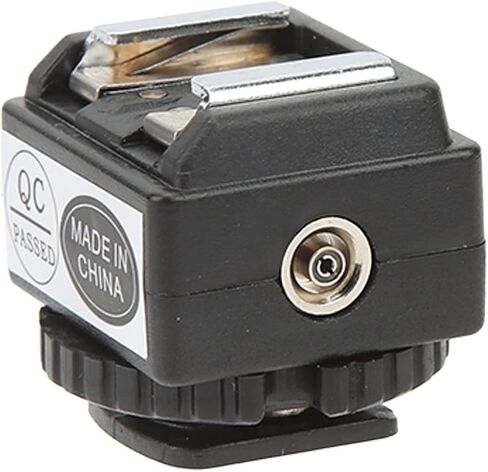 Flash Hot Shoe Mount Adapter for D SLR C N2 Speedlight to Camera Converter with PC Sync Port, Plastic Shoe Bracket for Studio Photography Lighting Setup in Saudi Arabia