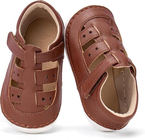 THEE BRON Baby Boys Girls Mary Jane Flats Non-Slip Soft Sole Newborn Crib Shoes in Saudi Arabia