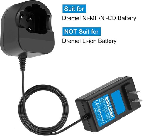 4.8V-7.2V Charger Compatible with Dremel 755-01 757-01 5000 | 755-01 750-02 7700-01 7700-02 7300 Ni-MH Pod Style Battery (Not Fit for 757 Battery) in Kuwait