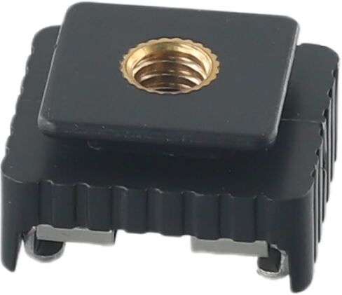 Hot Shoe to 1/4 Inch Mount Adapter with Cold Shoe for Canon 580EXII 580EX 550EX 540EZ 430EX II 430EX 420EZ 380EX for flash Speedlite Light Stand Bracket in Saudi Arabia