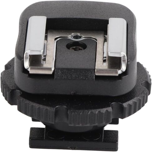CHICIRIS Black ABS Hot Shoe Adapter, Flash Mount for Camcorder Camera Accessory, with External Flash Connection in Kuwait