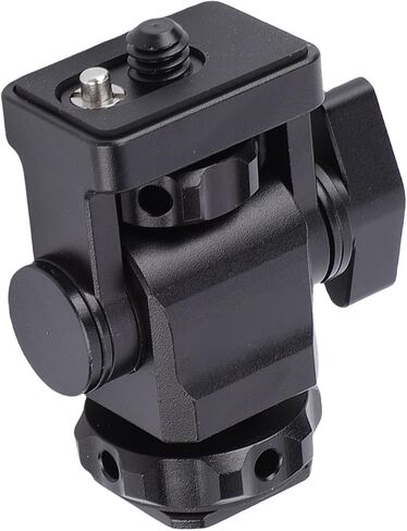 Fabater Camera Cold Shoe Base Adjustable Multi Angle Mount Holder for DSLR Accessories Aluminum Alloy Compact Lightweight in Kuwait