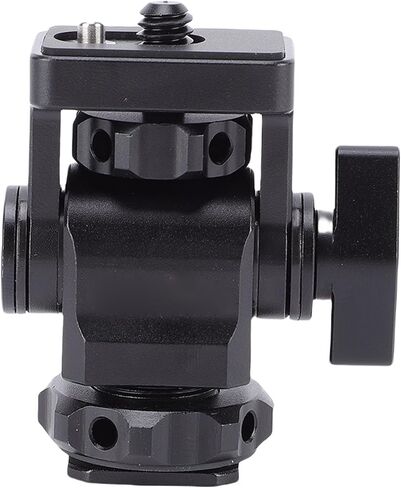 Fabater Camera Cold Shoe Base Adjustable Multi Angle Mount Holder for DSLR Accessories Aluminum Alloy Compact Lightweight in Kuwait