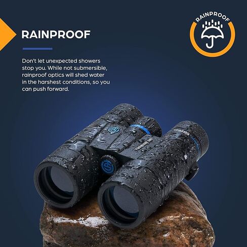 TSO Turbine HD 10x42 Roof Prism Binoculars for Adults, HD Glass with Multi-Coated Optics, 15.5mm Long Eye Relief, Rainproof Binoculars for Bird Watching, Hunting, Hiking, Travel & Wildlife Viewing in Saudi Arabia