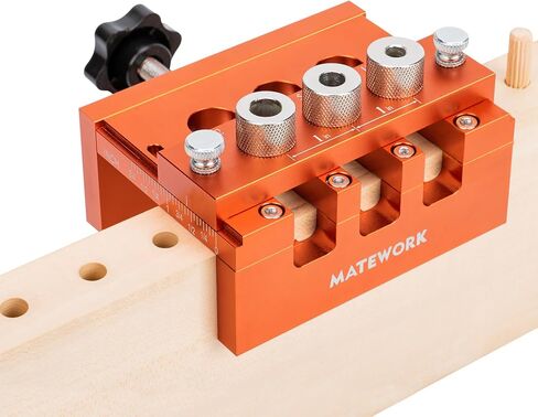Pocket Hole Jig Kit, Matework Adjustable Pocket Hole Jig System with Stop Collars, Pocket Holes Tool 30PCS with Screws, Wood Plug, Allen Wrench for Woodworking in Saudi Arabia