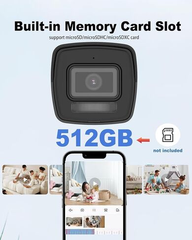 DS-2CD1043G2-LIUF HIKVIS0N_4MP IP Bullet PoE Camera, Smart Hybrid Light, Human/Vehicle Detection, Built-in Microphone, Support 512GB SD Card, 2.8mm Lens, Internation English Version in Kuwait