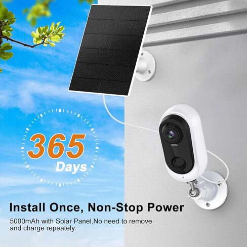 Heyall Solar Camera Outdoor Wireless: No More Ladder Climbing for Recharging – 2K WiFi Battery Powered Security Camera with Color Night Vision & Motion Detection - No Wiring for Home Safety in Saudi Arabia