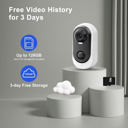 Heyall Solar Camera Outdoor Wireless: No More Ladder Climbing for Recharging – 2K WiFi Battery Powered Security Camera with Color Night Vision & Motion Detection - No Wiring for Home Safety in Saudi Arabia