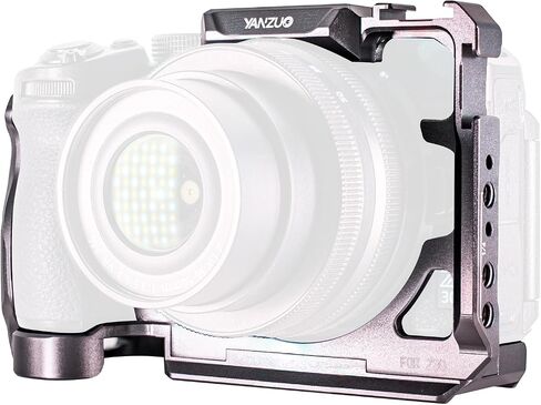 Lightweight Camera Cage for Nikon Z30, 140g Ultra-Light Modular Rig with Arca-Swiss Base, Quick Release & Cold Shoe for YouTube, TikTok & Travel Video (Titanium) in Kuwait