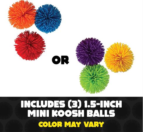 Koosh MINI Balls, Mini Variety 3 Pack - Beach Outdoor Games for Adults and Family, Fidget Toys, Koosh Balls, Screen-Free, Ages 3+ in Kuwait