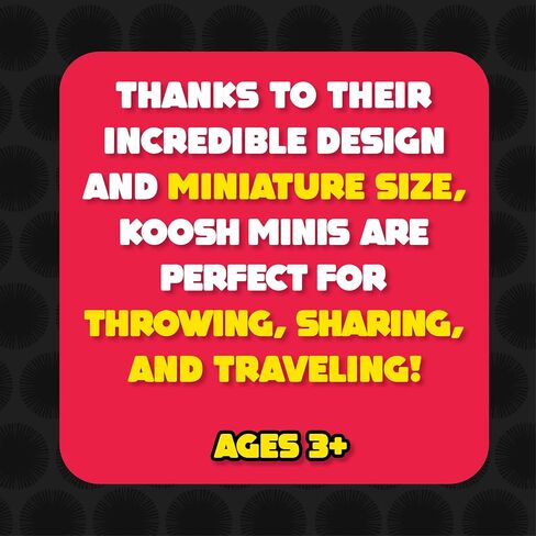 Koosh MINI Balls, Mini Variety 3 Pack - Beach Outdoor Games for Adults and Family, Fidget Toys, Koosh Balls, Screen-Free, Ages 3+ in Kuwait