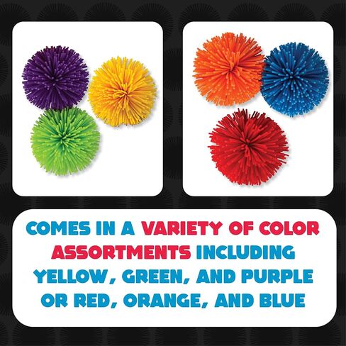 Koosh MINI Balls, Mini Variety 3 Pack - Beach Outdoor Games for Adults and Family, Fidget Toys, Koosh Balls, Screen-Free, Ages 3+ in Kuwait