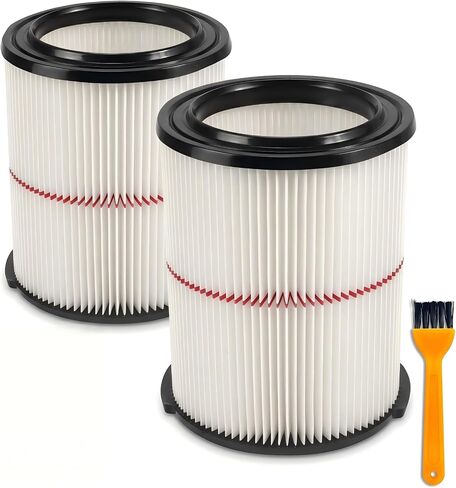 2pcs 38754 Filter for Craftsman CMXZVBE38754 General 5-20 Gal. Wet Dry Vac | Red Stripe Filters Fits 5 to 20 Gallon Shop Vacuums Since 1988; Check Vacuum Model and Filter Shape First. in Kuwait