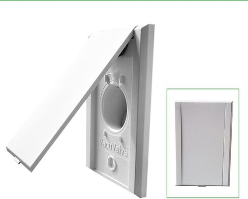 OVO Standard Central Vacuum Wall Inlet for Hose, Bottom Door Style in Kuwait