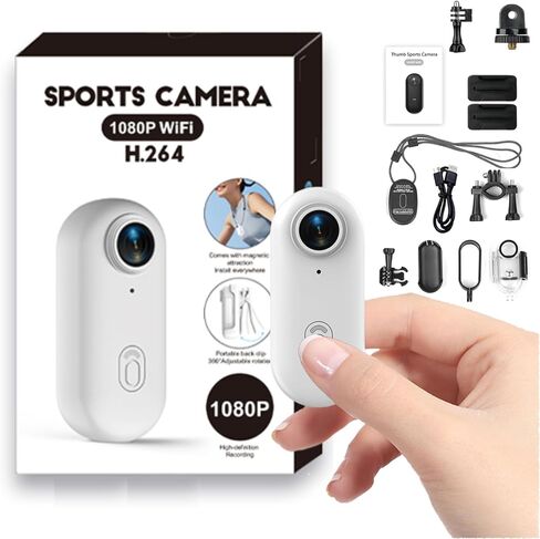 Winnes Body Camera 1080P Mini Action Cam Small Hands Free Recording Body Sports POV Camera with 30M Waterproof Case,Portable Camcorder Mount Anywhere for Cycling,Diving, Travel,Outdoor Adventures in Saudi Arabia