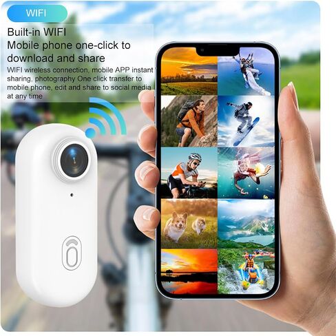 Winnes Body Camera 1080P Mini Action Cam Small Hands Free Recording Body Sports POV Camera with 30M Waterproof Case,Portable Camcorder Mount Anywhere for Cycling,Diving, Travel,Outdoor Adventures in Saudi Arabia