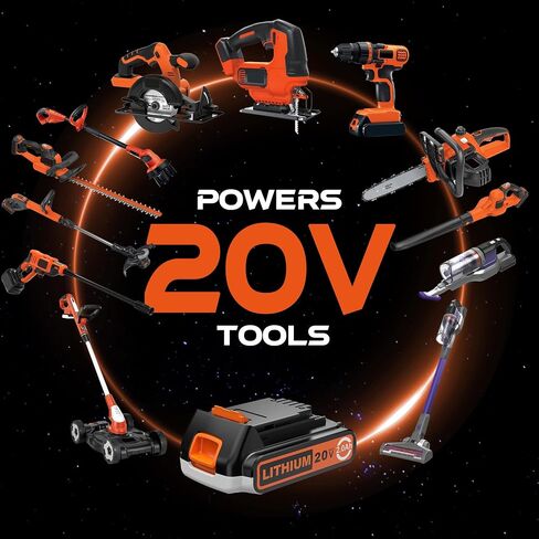 20V MAX Replacement for Black and Decker 20V Lithium Battery,Compatible with All Power 20V Black and Decker Power+ Tools in Kuwait