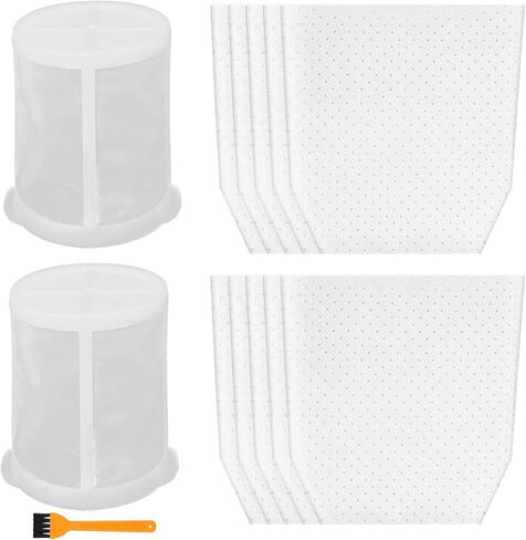 Alrens 10 Pack T-03193 Filter for Makita Vacuums with 2 Pack Pre Filter | For Makita XLC02 Series, LC01Z & BCL180W, Includes Cloth & 451208-3 Pre Filters to Help Maintain Suction Performance in Saudi Arabia