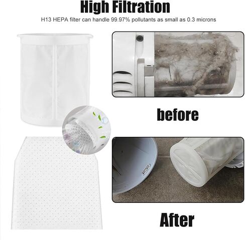 Alrens 10 Pack T-03193 Filter for Makita Vacuums with 2 Pack Pre Filter | For Makita XLC02 Series, LC01Z & BCL180W, Includes Cloth & 451208-3 Pre Filters to Help Maintain Suction Performance in Saudi Arabia