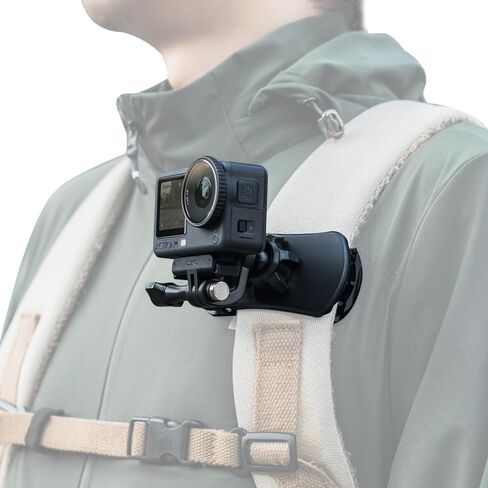 Insta360 X5 Backpack Clip Mount - Quick Release 360° Adjustable Camera Clip Compatible with Insta360 One X5/X4/X3/ One R/Go 2 and Other Action Camera in Saudi Arabia
