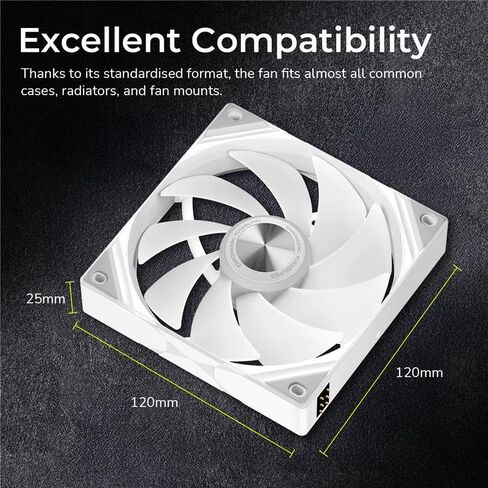 TRYX Panorama 240 ARGB SE White Curved Screen 240mm AIO and ROTA SL ARGB 3in1 120mm Case Fan Bundle in Saudi Arabia
