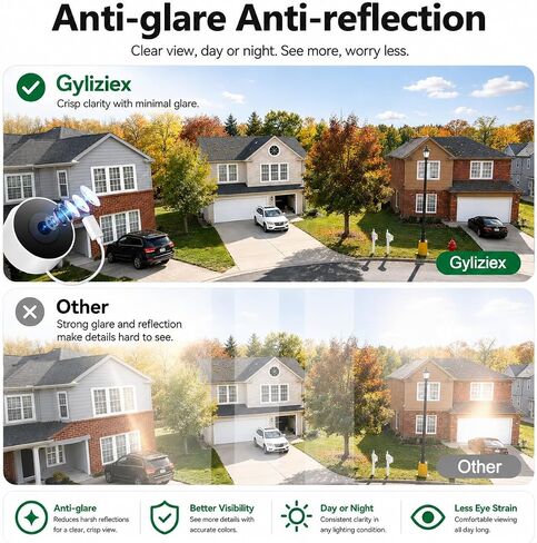 4MP 2K Window Security Camera, 5G & 2.4GHz WiFi Indoor Camera Wireless, Blacklight Color Night Vision Monitor Outside Window Cam Mount Glass, 24/7 Recording AI Motion Detection, Quick Magnetic Install in Kuwait