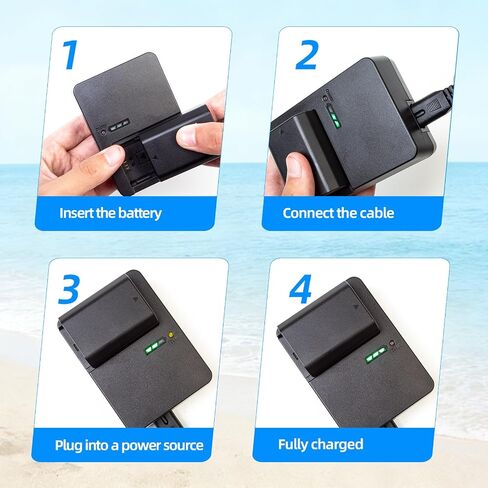 NP-FZ100 Battery Charger Compatible with Sony A7iii A7iv A7C A7Cii A7 A7V FX3 FX30 A9 A6600 A6700 ZV-E1 ZV-E10ii Alpha 9 A9S A7SIII A7R III A7R IV A7RV Cameras, Replacement for BC-QZ1 Charger in Saudi Arabia