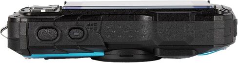 Ricoh Pentax WG-90 Waterproof, Shockproof, Dustproof, Freezeproof, Tough Digital Camera (Blue) + 64GB Card + P-Bank + Camera Bag + Flexible Tripod + Cleaning Kit + External Charger + More in Kuwait