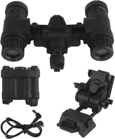 Tactical Night Vision Goggles Model AN/PVS31 with Adjustable Helmet Mount for Cosplay and Display, No Function (Black) in Kuwait