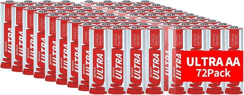 BEVIGOR AA Lithium Batteries 72Pack Ultra, 3500mAh 1.5V Double A Lithium Battery, Longer Lasting AA Battery for Blink Smart Lock Deadbolt, Aralm System etc High-Tech Devices, Non-Rechargeable in Kuwait