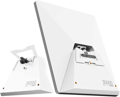 Elfcam - بطارية قابلة للتركيب لجهاز Starlink Mini، بنك طاقة محمول بقدرة 127.75 وات في الساعة (35000 مللي أمبير في الساعة)، وقت تشغيل يصل إلى 6 ساعات، مقاومة للماء IP65، مخرج تيار مستمر ومنفذ USB-C PD مزدوج بقدرة 65 وات، حامل مدمج وحامل ثلاثي القوائم مقاس  in Kuwait