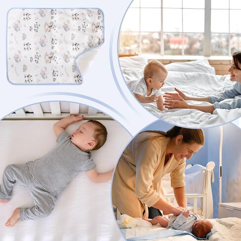 Changing Pad Liners Washable Waterproof Soft Large Breathable Mat | Kids Changing Pad for Kids Girl Boys Home Night Feeding Pee Wet Cloths in Kuwait