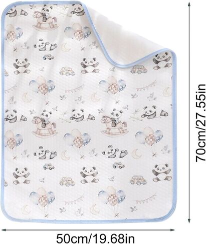 Changing Pad Liners Washable Waterproof Soft Large Breathable Mat | Kids Changing Pad for Kids Girl Boys Home Night Feeding Pee Wet Cloths in Kuwait