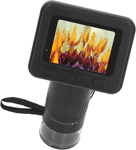 CHICIRIS Handheld Digital Microscope, 2 Inch IPS Screen 1000X Magnification USB Microscope with 8 Adjustable LED Lights, for Jewelry Plants Insects in Kuwait