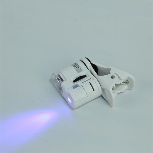 Phone Microscope with LED Light Clip-on Portable Magnifier Lens for Education, Currency & Jewelry in Kuwait