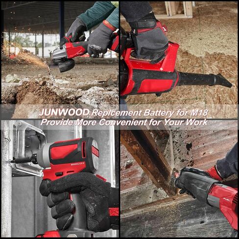 2Pack 8.0Ah Replacement for Milwaukee M18 Battery 18 Volt Battery 18V Compatible with 48-11-1810 48-11-1820 48-11-1840 48-11-1850 48-11-1828 48-11-1860 Cordless Power Tools in Saudi Arabia