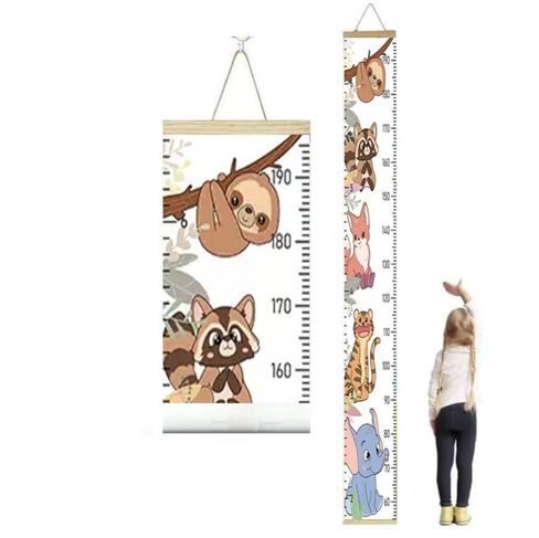55 * 12.2-inch Extra-Wide Cartoon Children's Height Measure Wall Hanging Chart, Removable, Easy to Store, and Precision Measurement (Small Animals) in Saudi Arabia