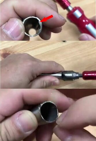 ORXPLUS Tools 5 Flute Metal Deburring Chamfer Drill Bit for Cleaning Pipe/Tube Burr, 87 Degree Quick Release Shank Fits for1/4'' Hex Shank Fit 3/16"-15/16"(4mm-23mm) | 87 Degree Edge Design to Quickly Remove Inner Pipe & Tube Burrs. Fits 1/4" Quick-Change in Kuwait