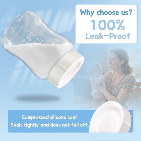 6pcs Wide Bottle Caps Compatible for Wide-Neck Natural Flow Dr Brown Bottles,BPA Free Travel and Storage Baby Bottle Lids Replacement Parts with Sealing Gasket for Baby Bottles Accessory (White) in Saudi Arabia