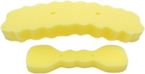 MoomooBaby Bottle Brush Replacement Sponges - 6-Pack Sponge Head Bottle Brush Cleaner Refills with 3 Bottle Sponges & 3 Nipple Sponges - Gentle & Non-Scratching Foam Material - Quick & Easy Attachment in Saudi Arabia