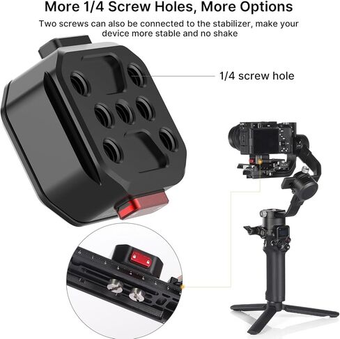 Claw Arca Quick Release Plate Set for ULANZI Claw QR, 110lb Load Camera QR Mount Adapter, Slide-Lock & Push-Button Release, Aluminum Quick Release System for Cameras Tripod Gimbal Stabilizer in Kuwait